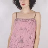 Aava vintagesilkkipaljettitoppi