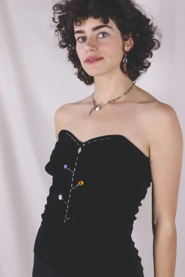 Adela samettikorsetti