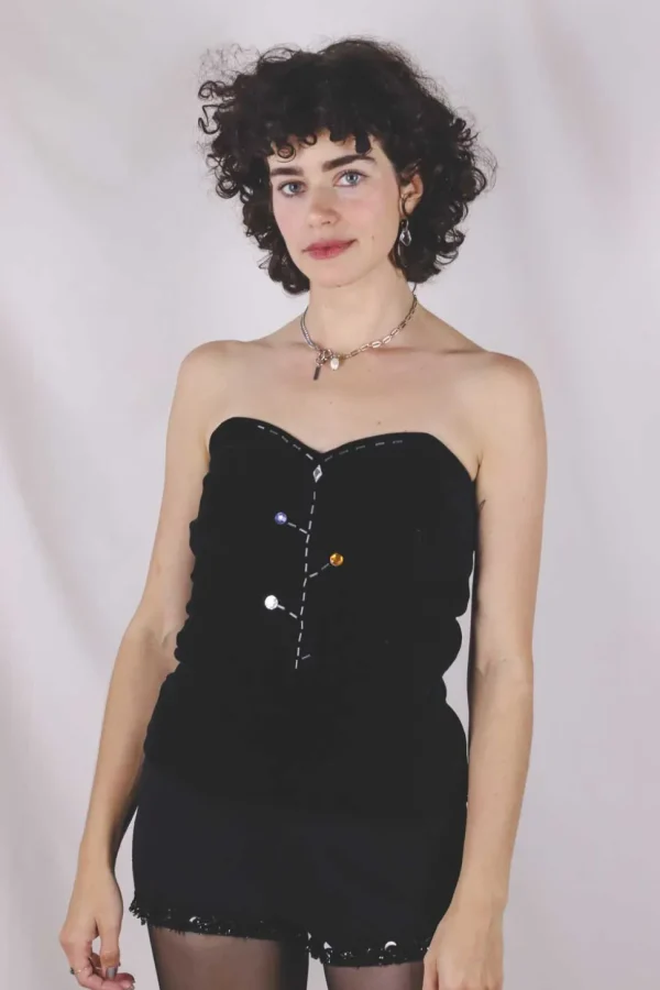Adela samettikorsetti