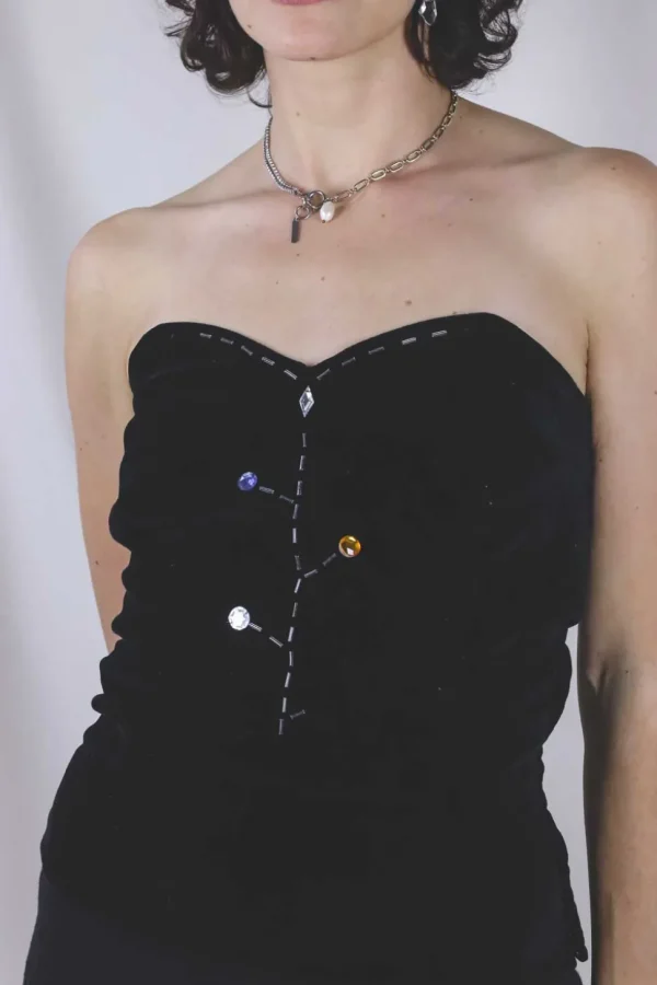 Adela samettikorsetti