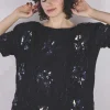 Adeline vintagesilkkipaljettipusero