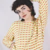 Aida kirjava vintageneulepaita