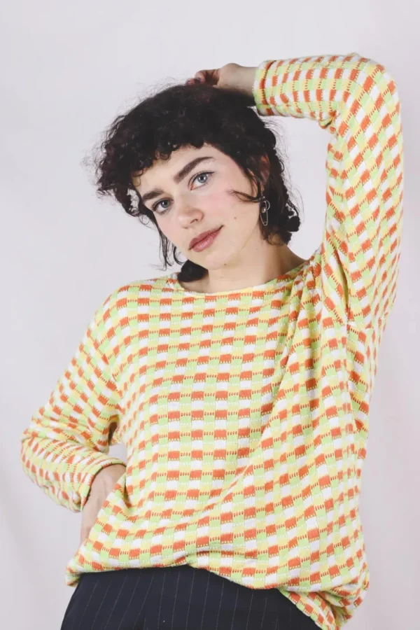 Aida kirjava vintageneulepaita