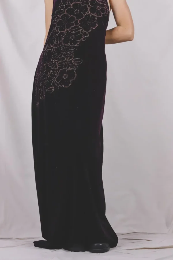 Alda vintagesamettimekko