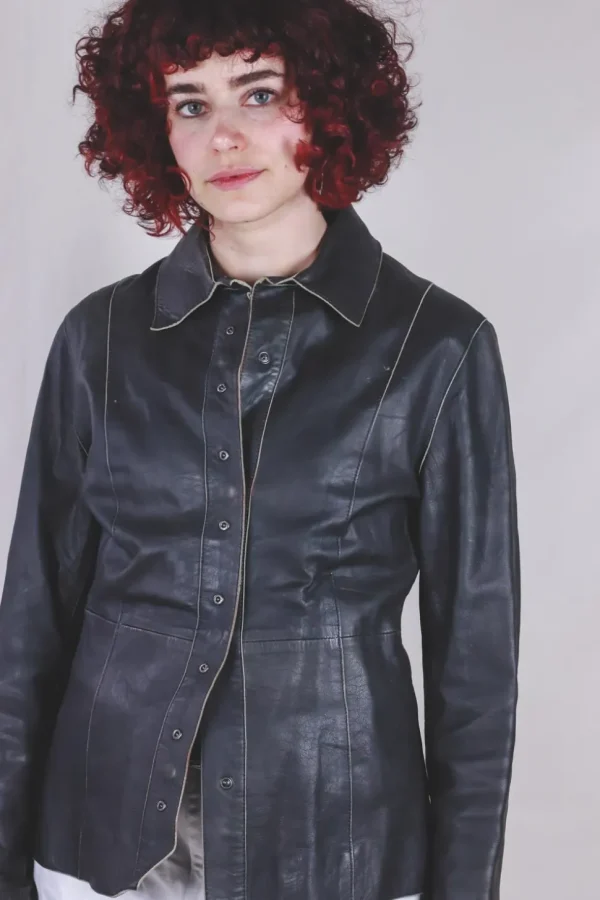Alida vintagenahkatakki