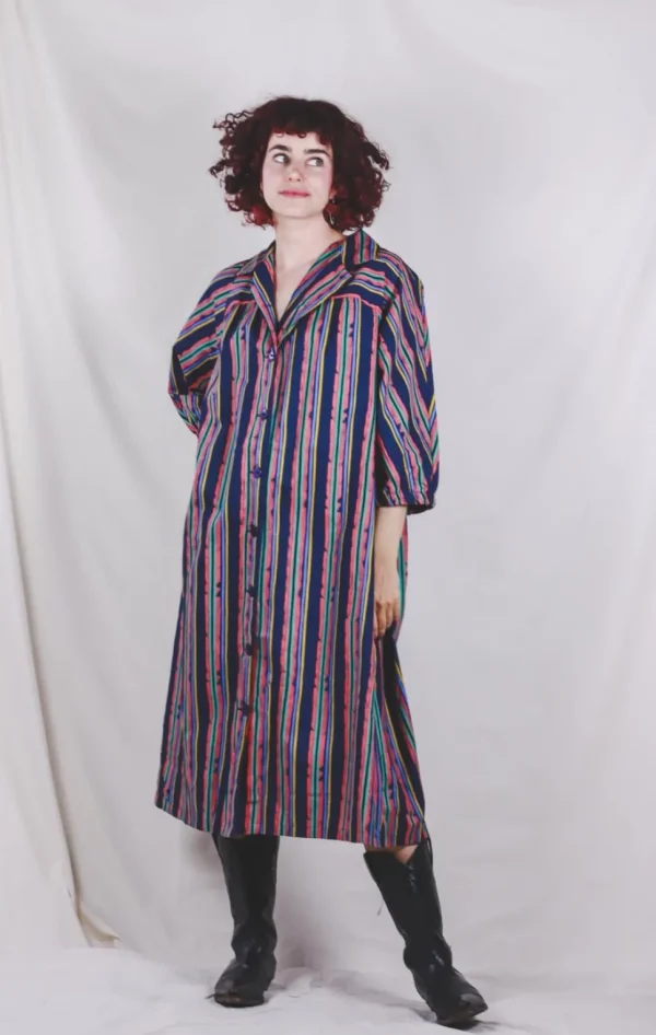 Aura kotimainen puuvillainen vintagemekko