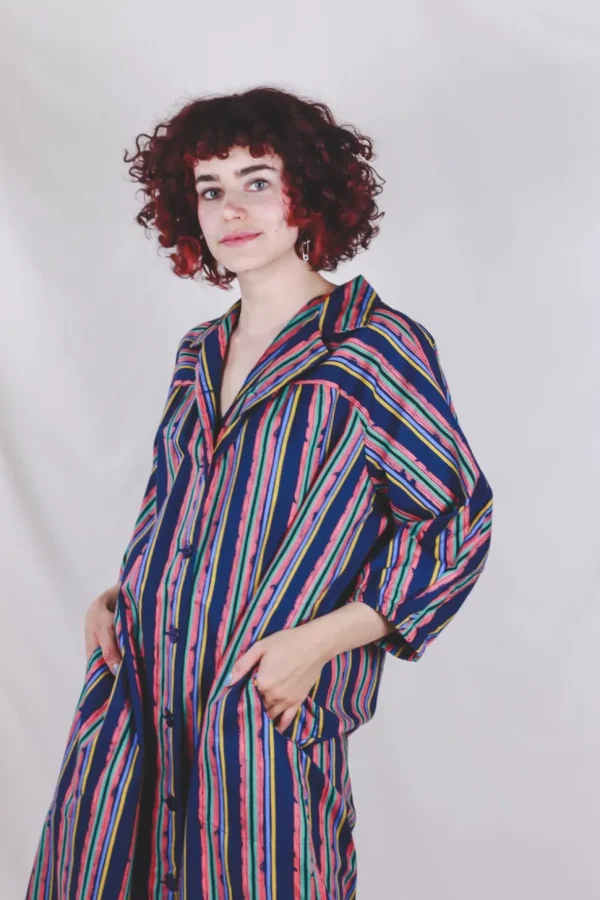 Aura kotimainen puuvillainen vintagemekko