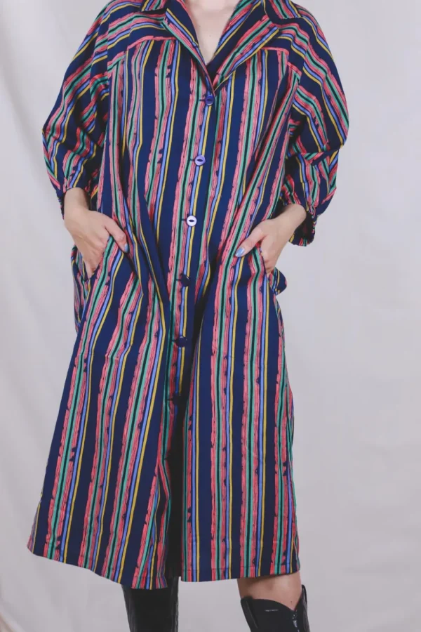 Aura kotimainen puuvillainen vintagemekko