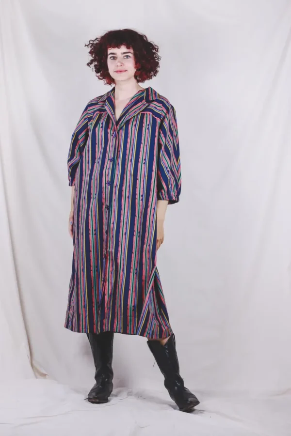 Aura kotimainen puuvillainen vintagemekko