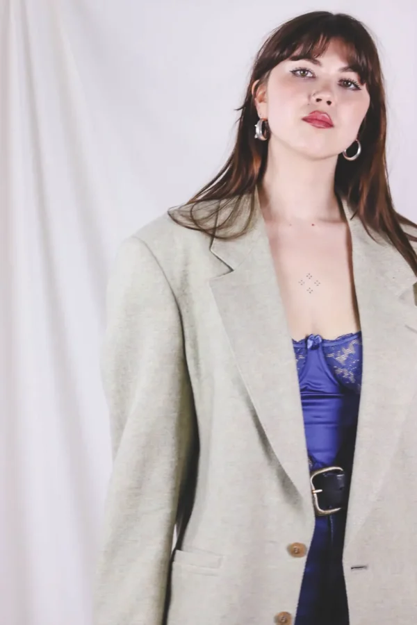 Ava vintagevillakangasbleiseri