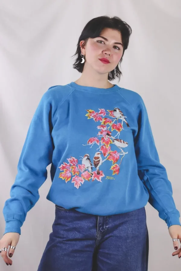 Birdies and flowers 90-luvun vintagecollege