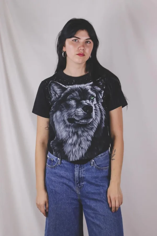 Black wulf t-paita