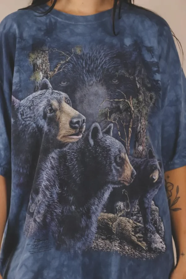 Blu black bears t-paita
