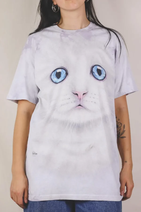 Blu eye kitten t-paita