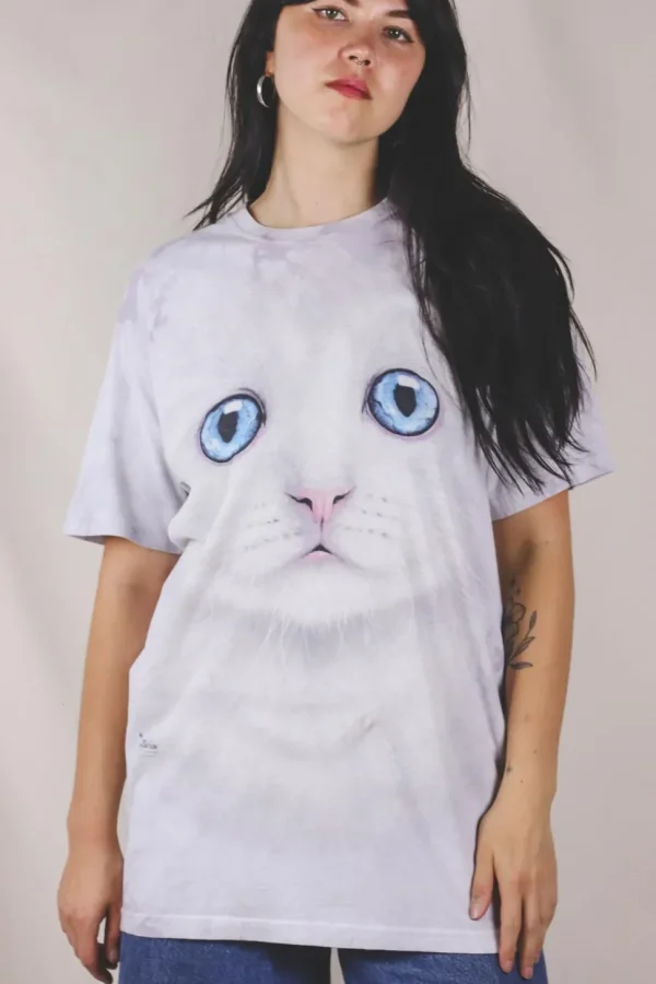 Blu eye kitten t-paita