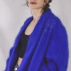 Blu vintageangoraneule