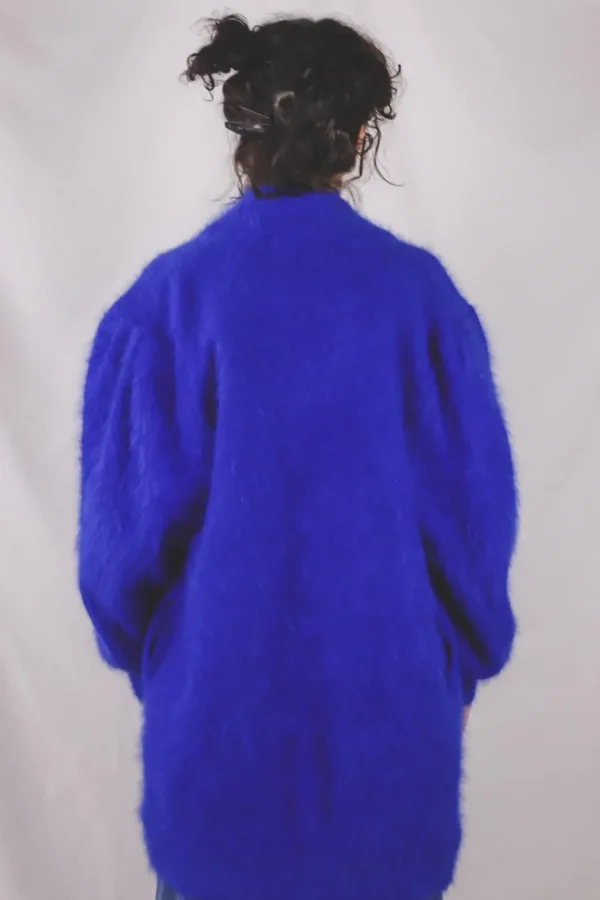 Blu vintageangoraneule