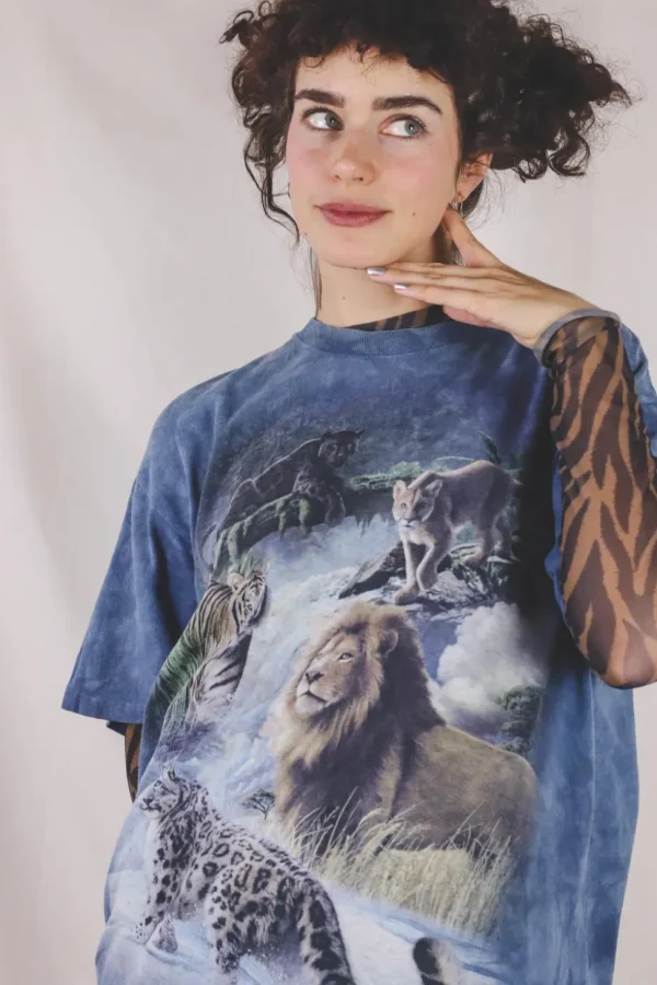 Blu wild cats t-paita