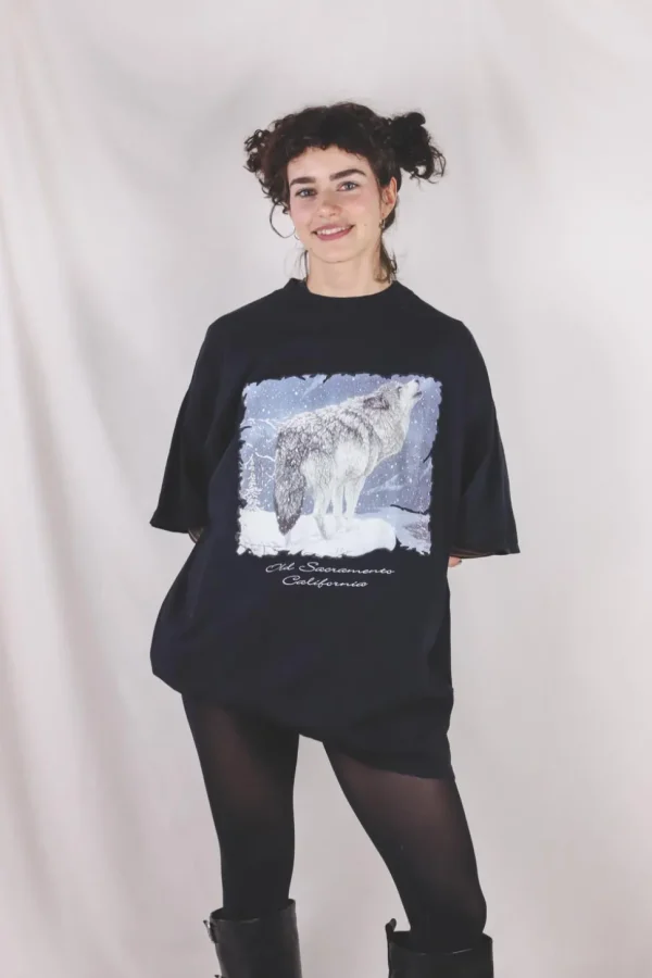 Cali wolf vintage t-paita