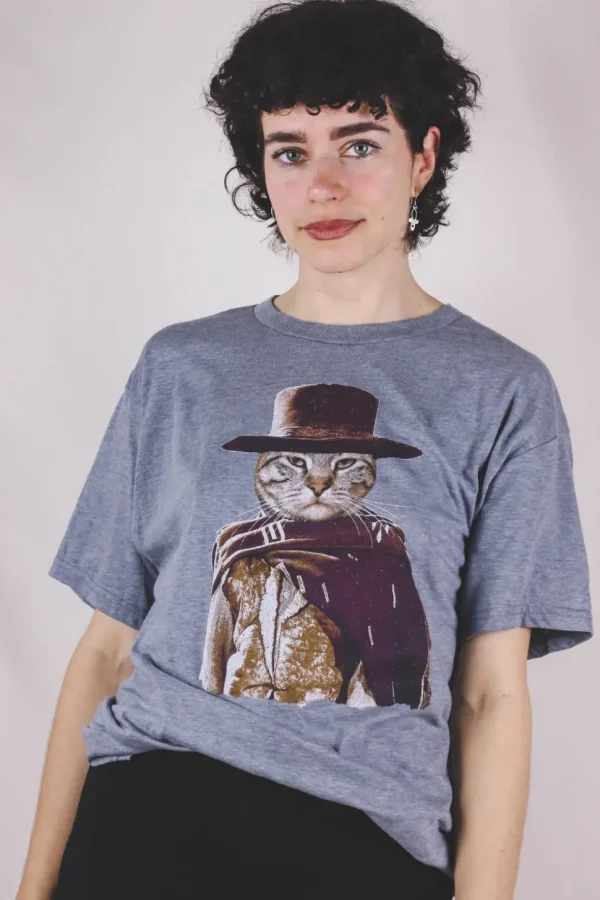 Cat vintage t-paita
