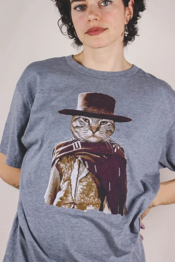Cat vintage t-paita