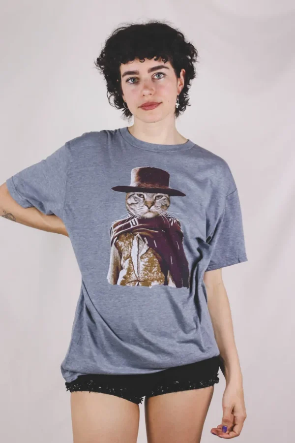 Cat vintage t-paita