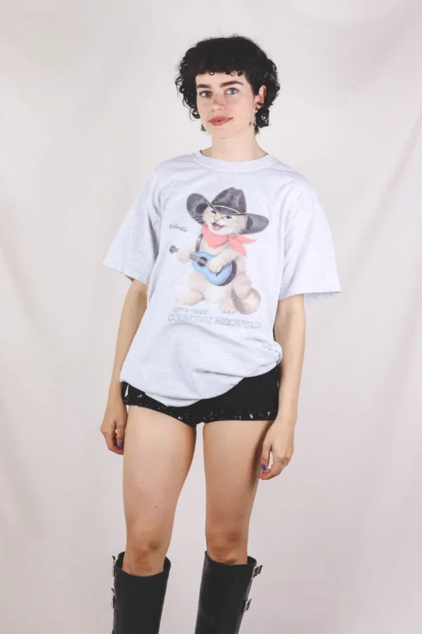 Country Meowsic vintage t-paita