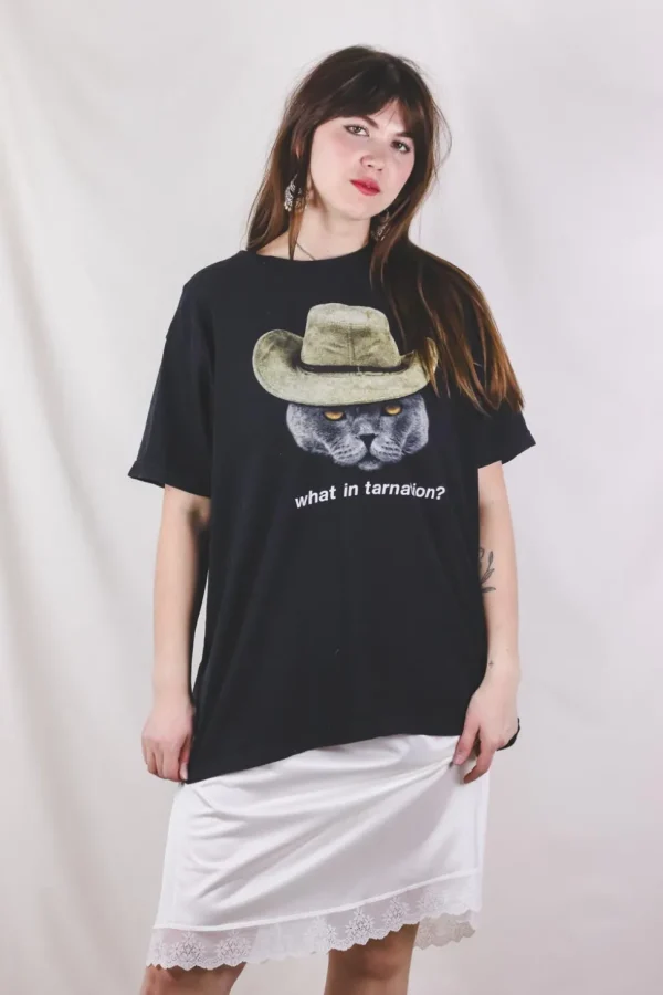 Cowboy Cat vintage t-paita