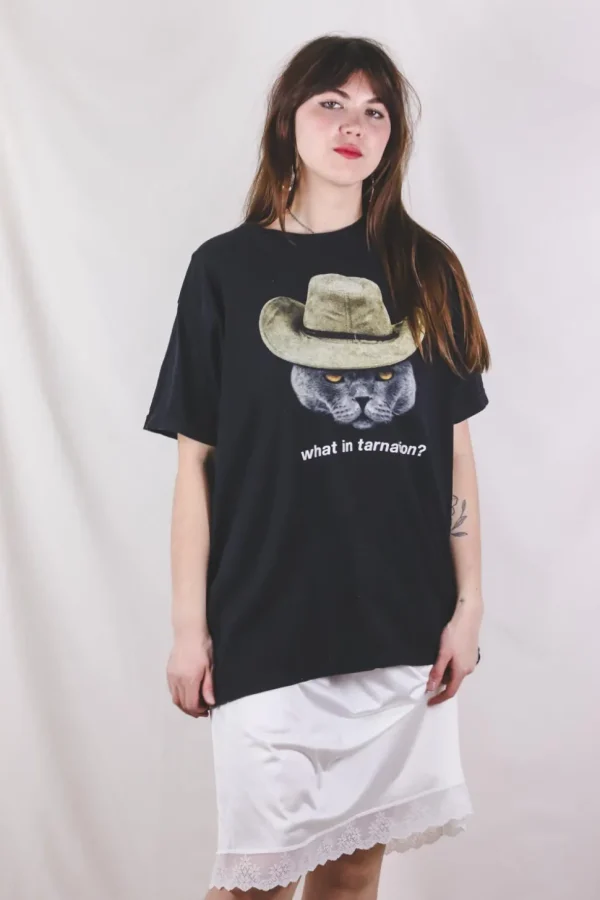 Cowboy Cat vintage t-paita