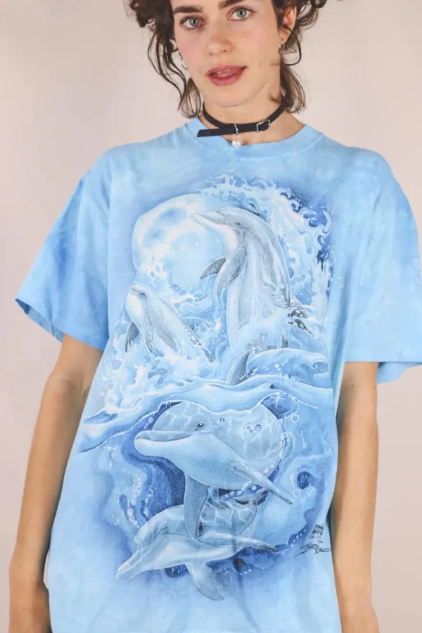Cute dolphins t-paita
