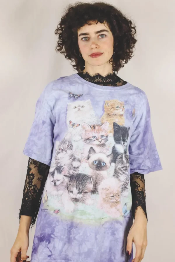 Cutie cats 10-luvun t-paita