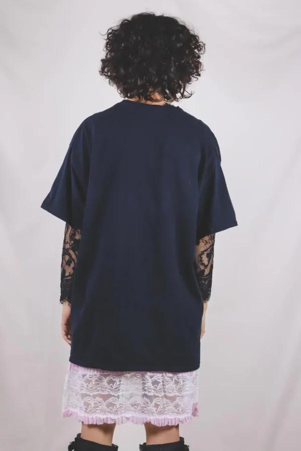 Dark night wolf vintage t-paita