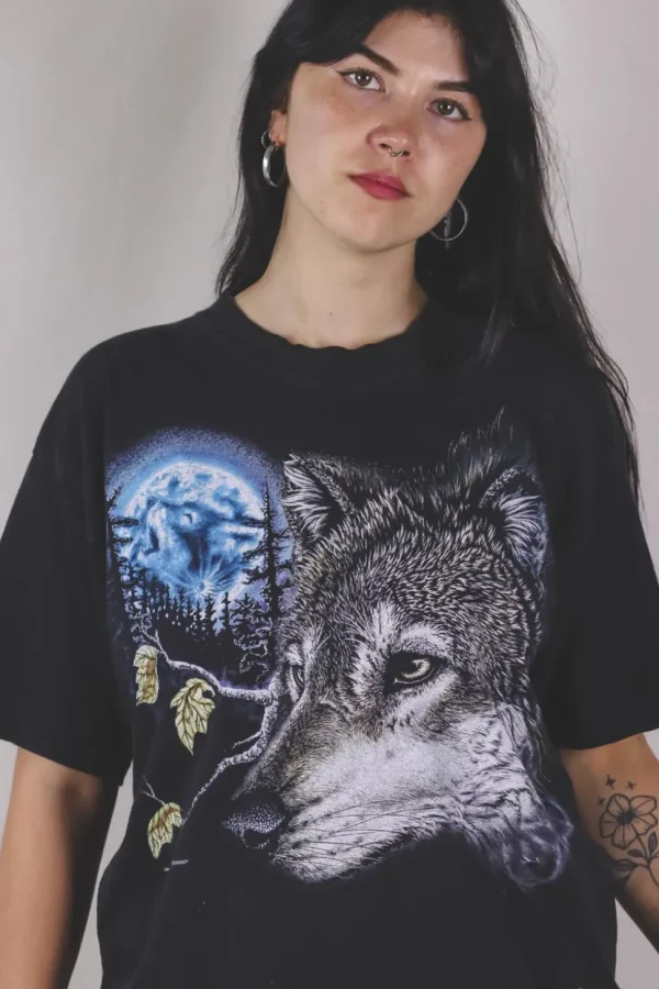 Dark wulf vintage t-paita