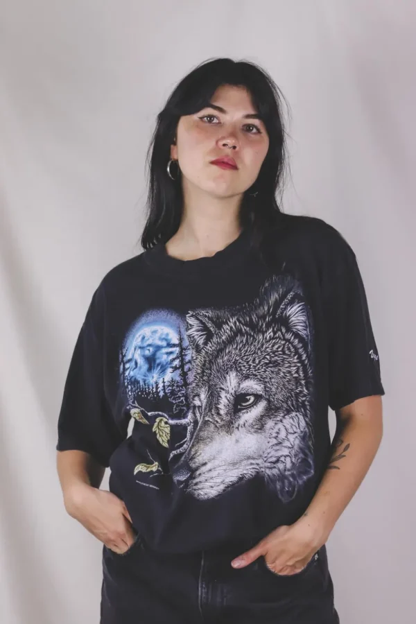 Dark wulf vintage t-paita