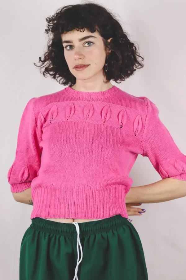 Delfina käsintehty vintagepuuvillaneule