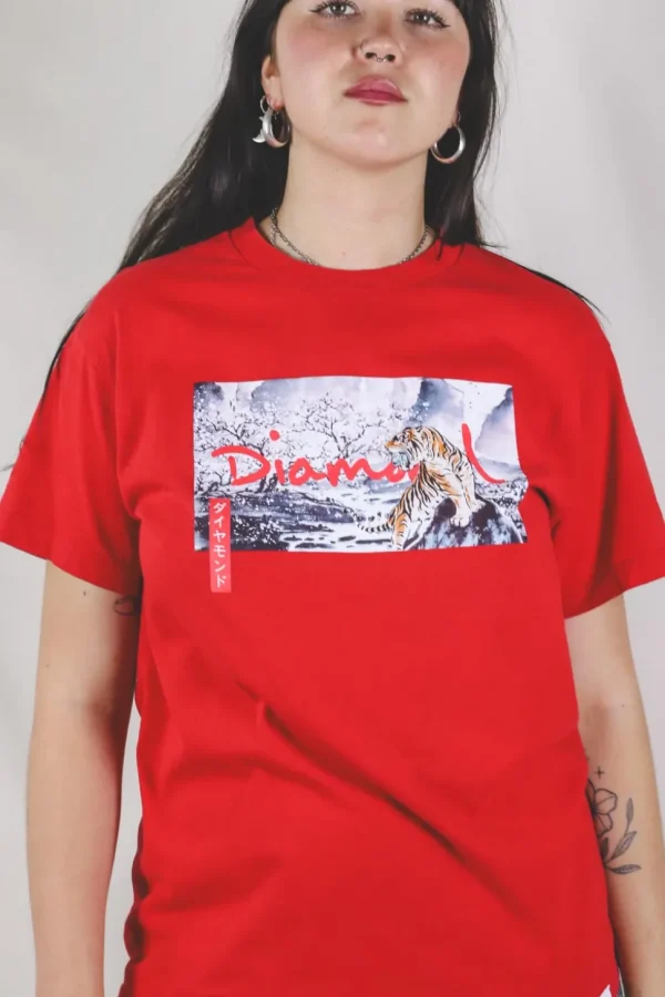 Diamond tiger t-paita