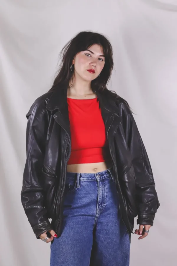 Edina vintagenahkatakki