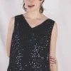 Elida vintagepaljettitoppi