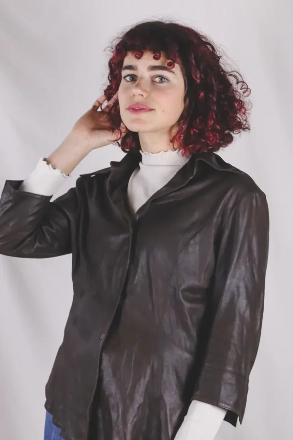 Elma vintagenahkapusero