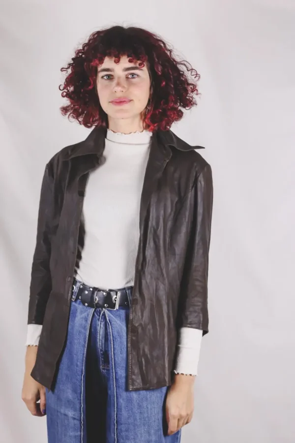Elma vintagenahkapusero