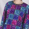 Elsi vintagesilkkipaljettipusero