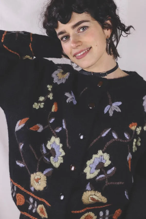 Elva vintagemohairneuletakki