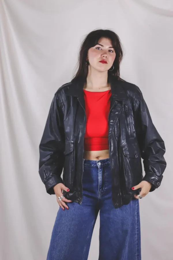 Evelin vintagenahkatakki
