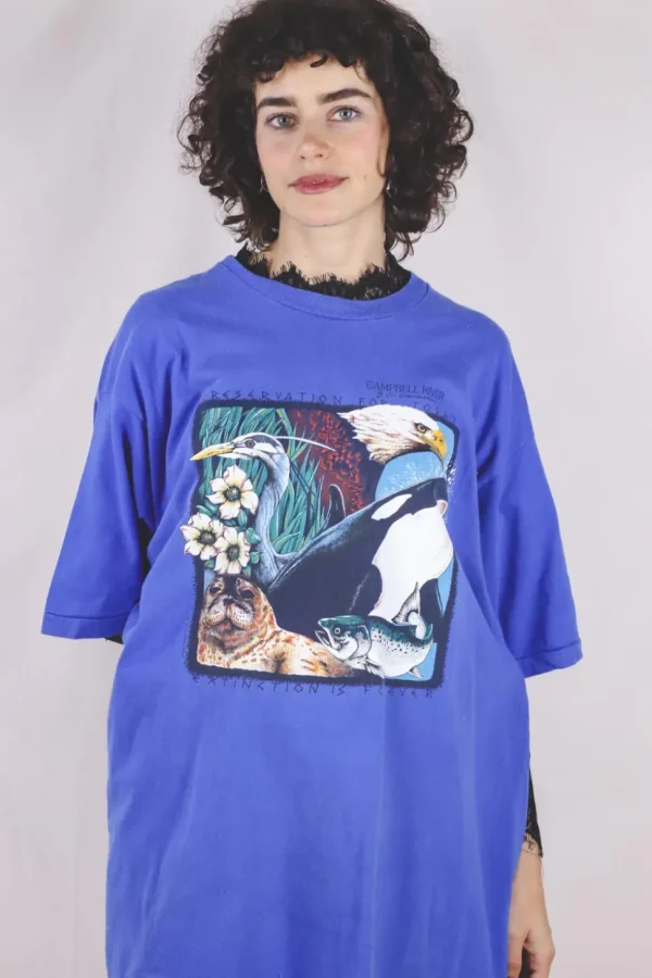 Extinction is forever vintage t-paita