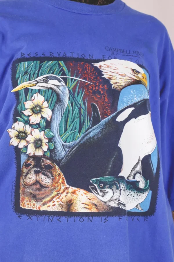 Extinction is forever vintage t-paita