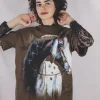 Feather horse vintage t-paita
