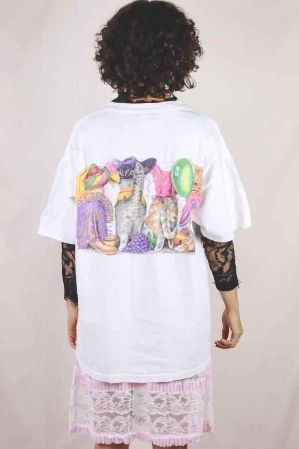 Festival cats vintage t-paita