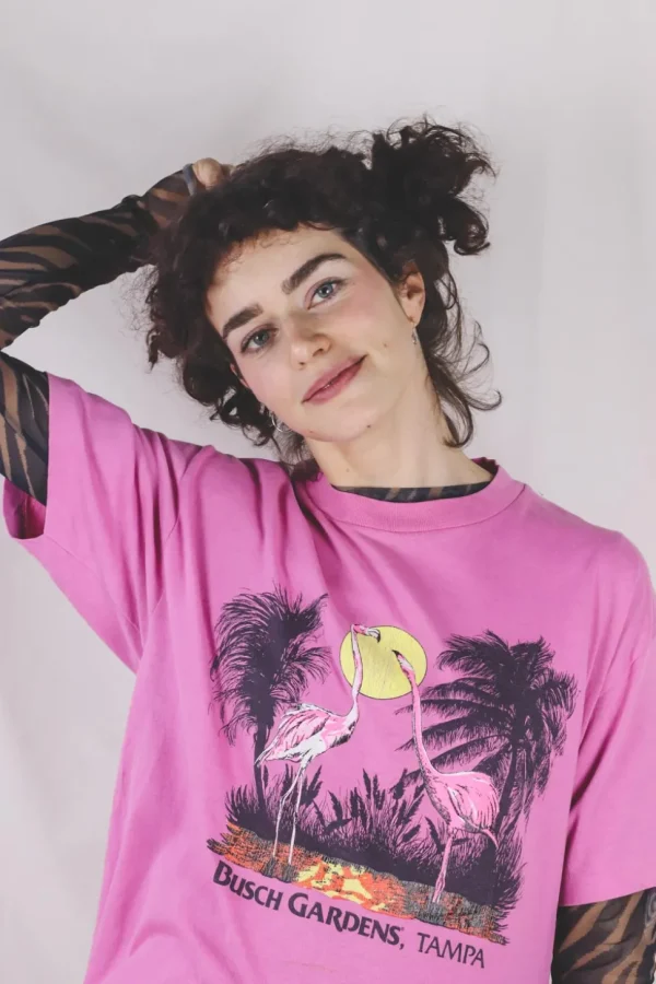 Flamingo 80/90-luvun vintage t-paita