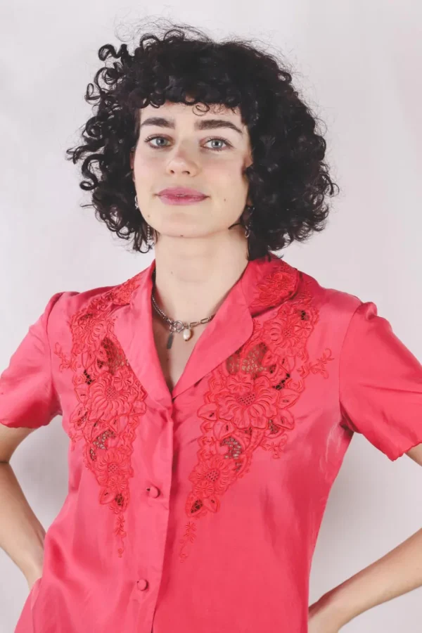 Flora vintagesilkkipusero