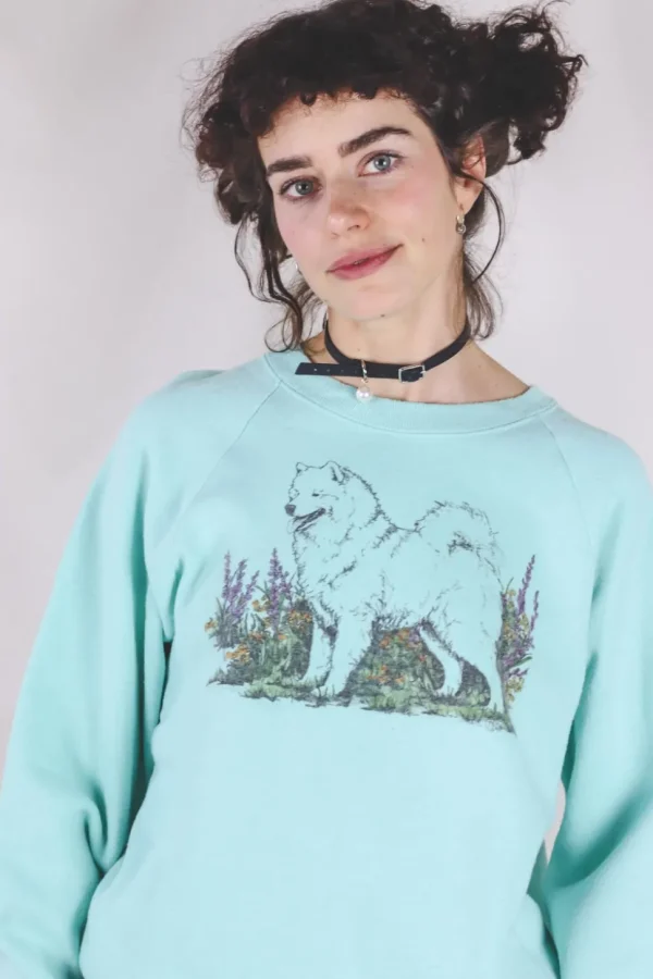 Fluffy dog 80/90-luvun vintagecollege